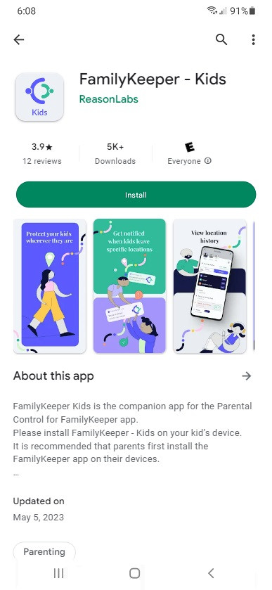 FamilyKeeper - Kids app on Play Store